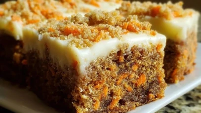Carrot Cake Cream Cheese Bars