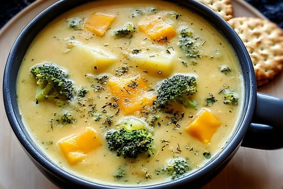 Cheesy Potato & Broccoli Soup
