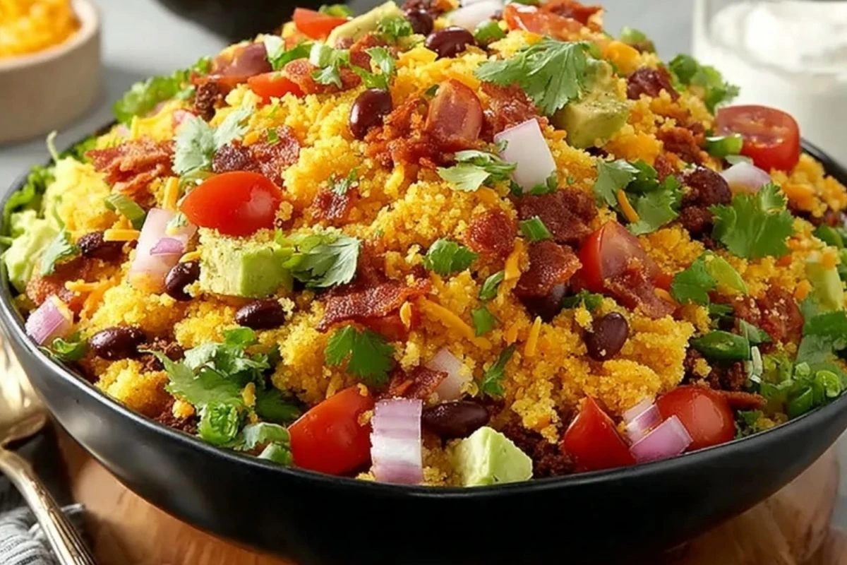 Chili Cornbread Salad 1