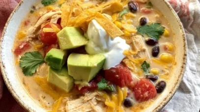 Creamy Chicken Taco Soup