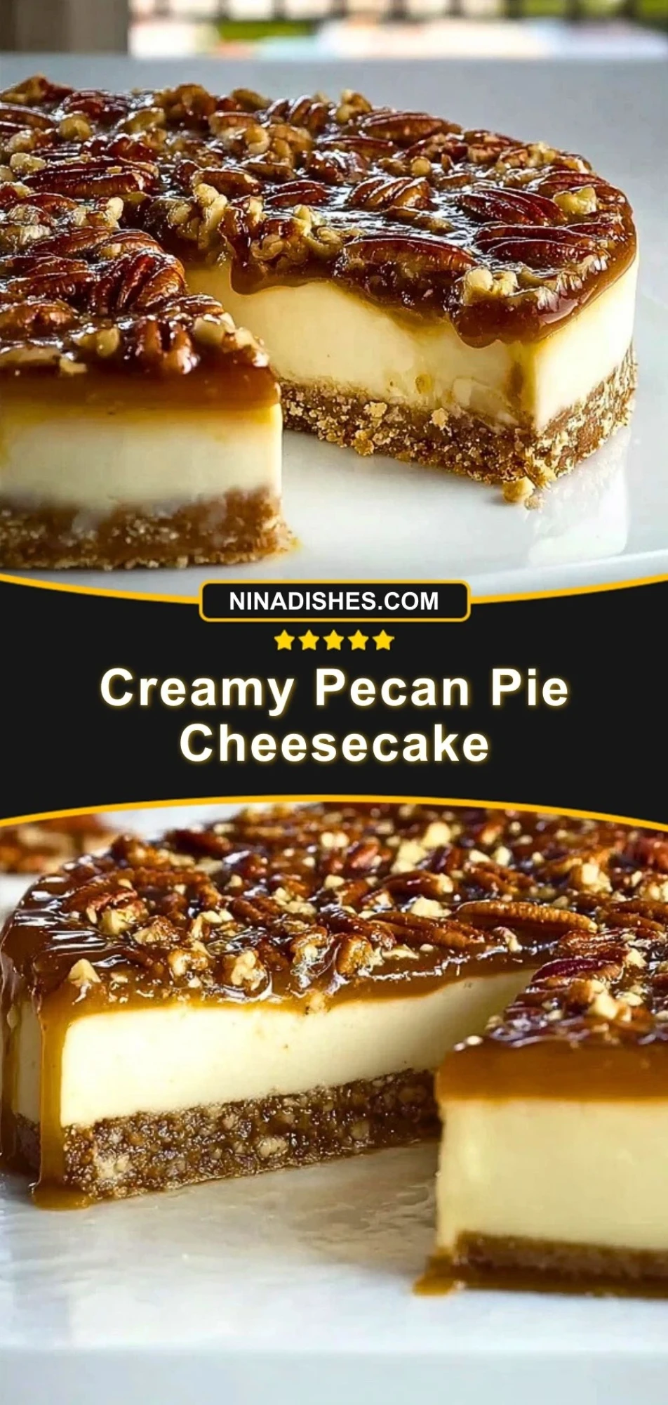 Creamy Pecan Pie Cheesecake (3)