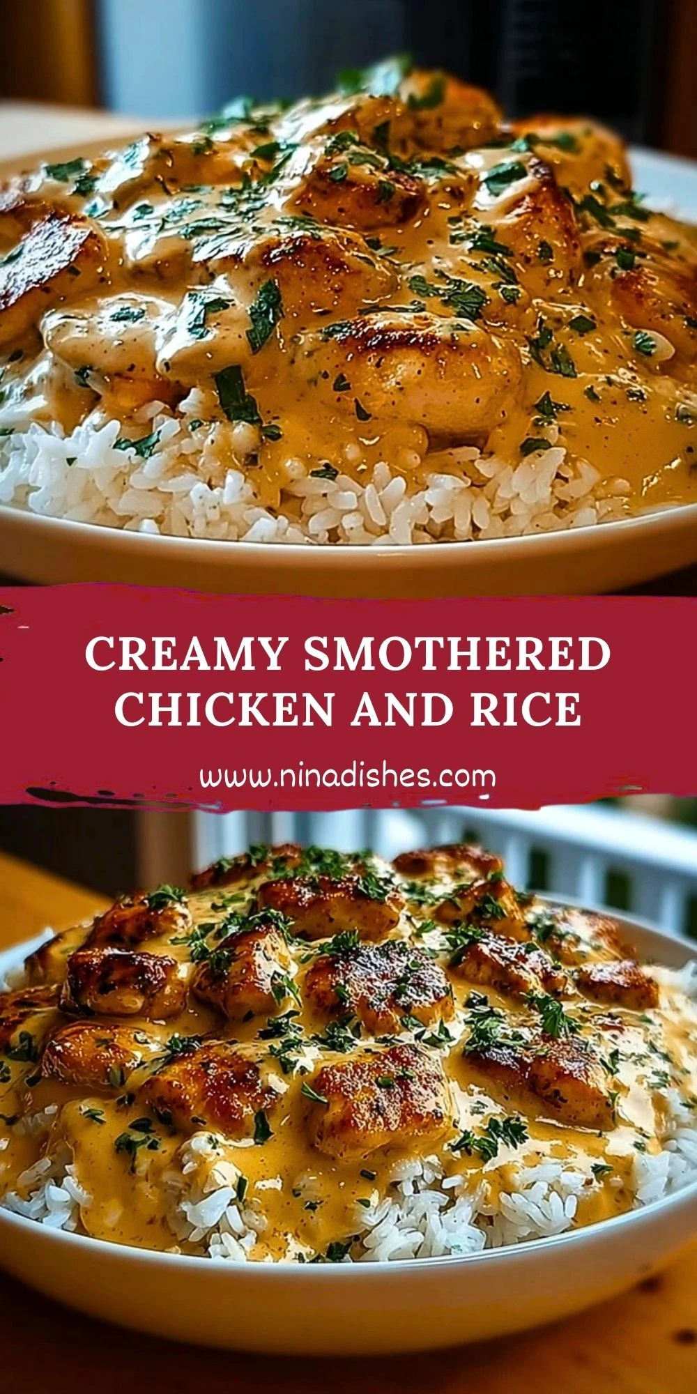 Creamy Smothered Chicken and Rice (2)