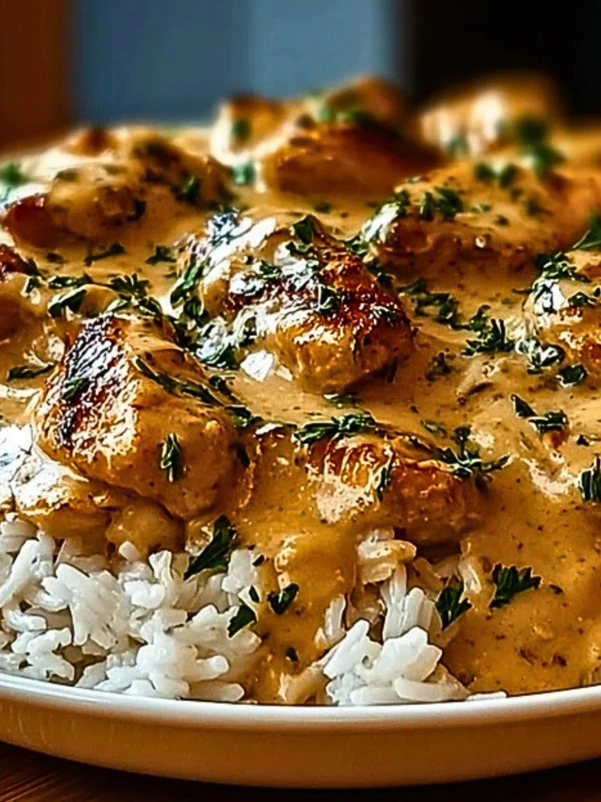 Creamy Smothered Chicken and Rice (4)