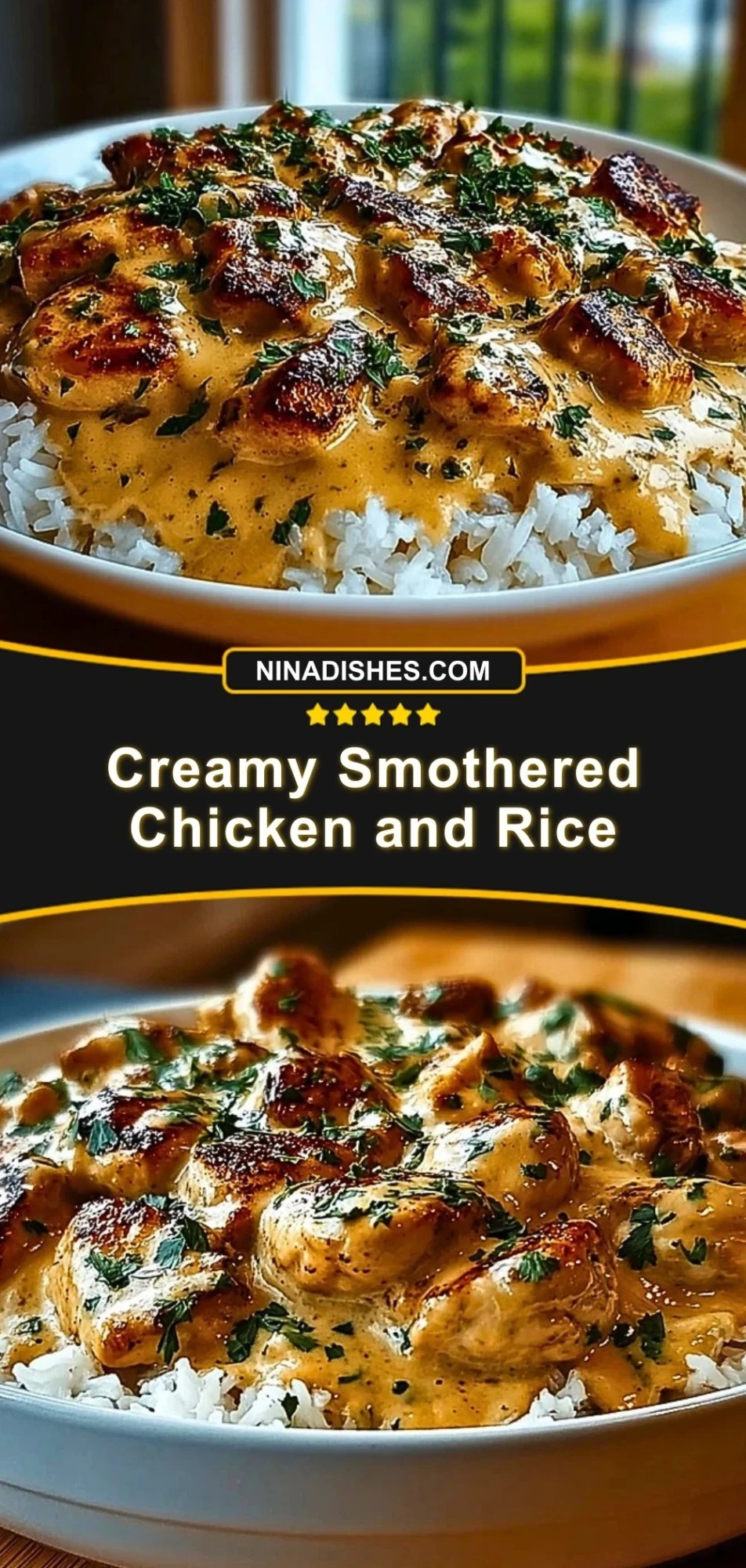 Creamy Smothered Chicken and Rice (6)