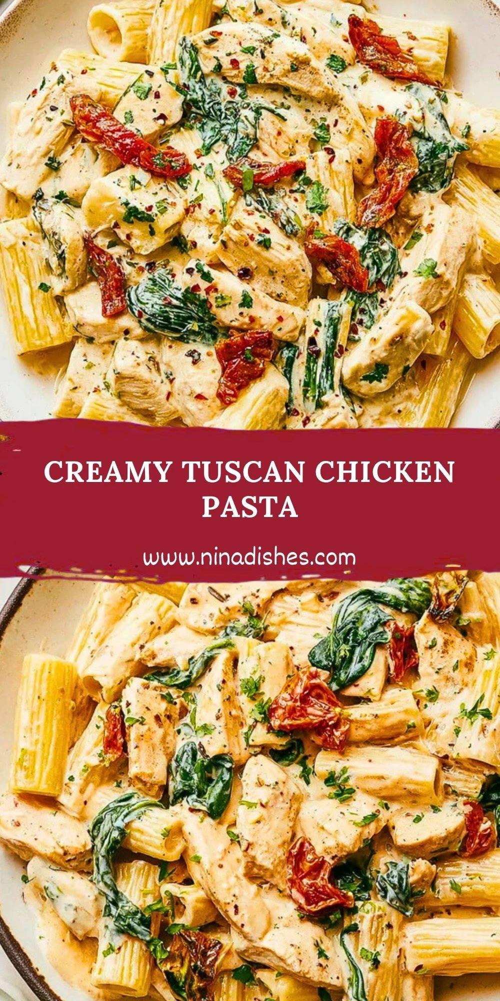 Creamy Tuscan Chicken Pasta (2)