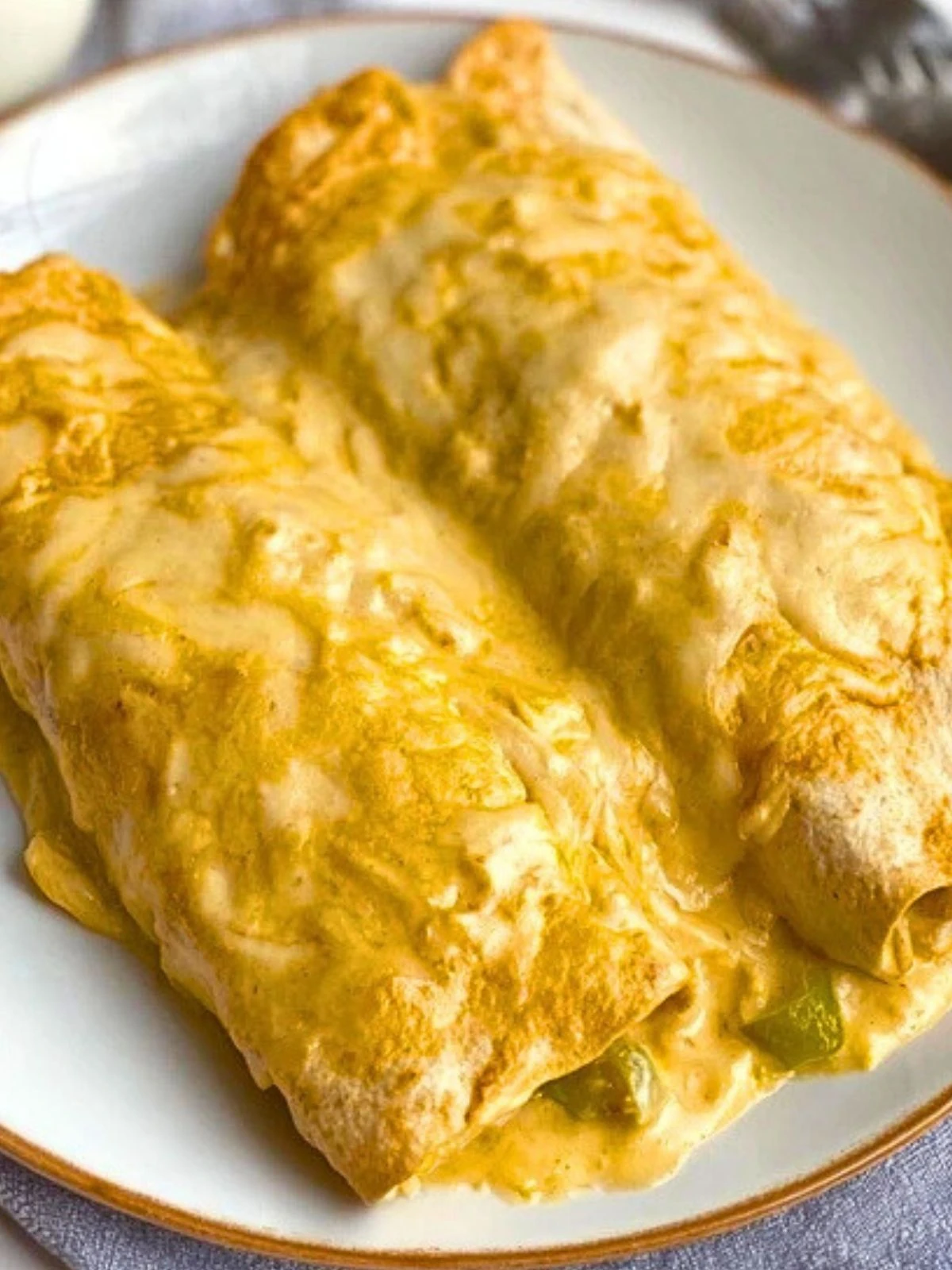Creamy White Chicken Enchiladas 2