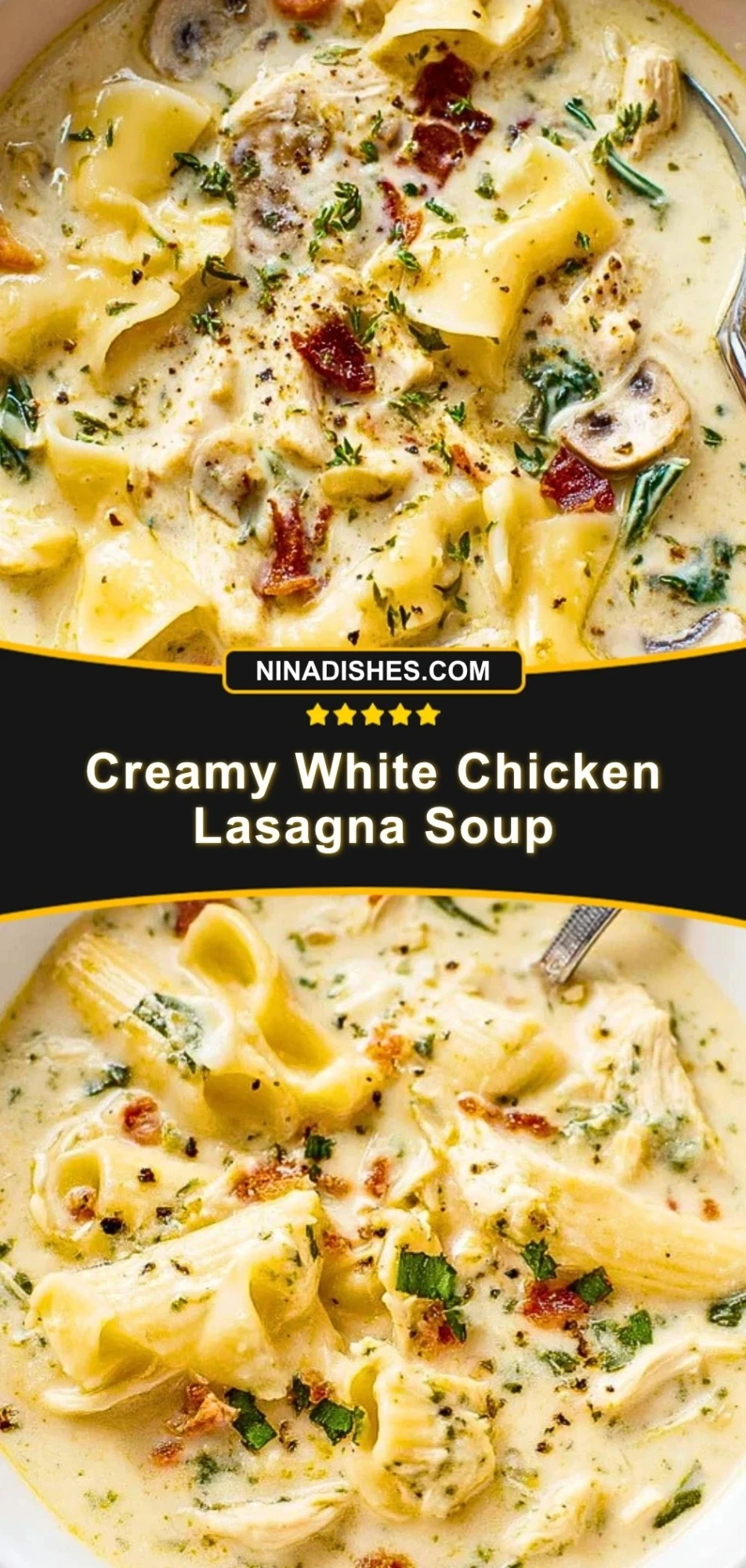 Creamy White Chicken Lasagna Soup (3)