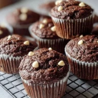 Double Chocolate Zucchini Muffins