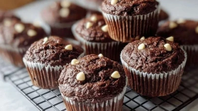 Double Chocolate Zucchini Muffins
