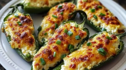 Easy Creamy Jalapeño Poppers