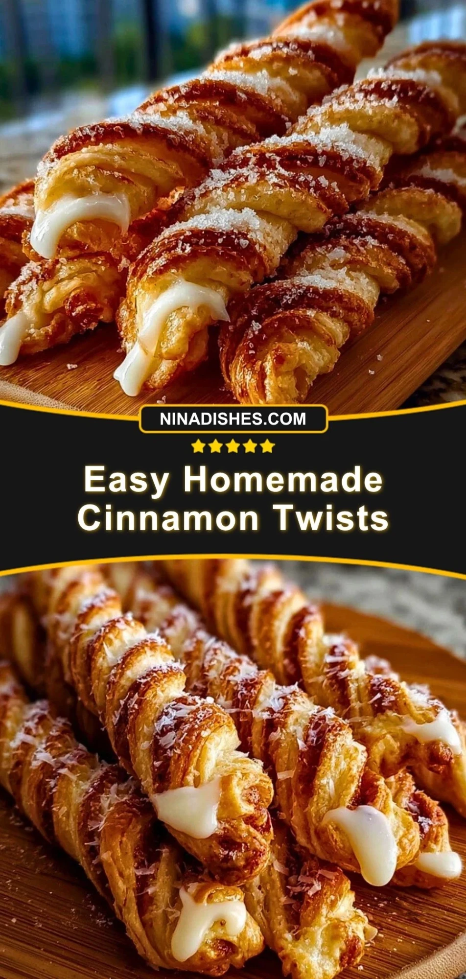 Easy Homemade Cinnamon Twists Pin 2