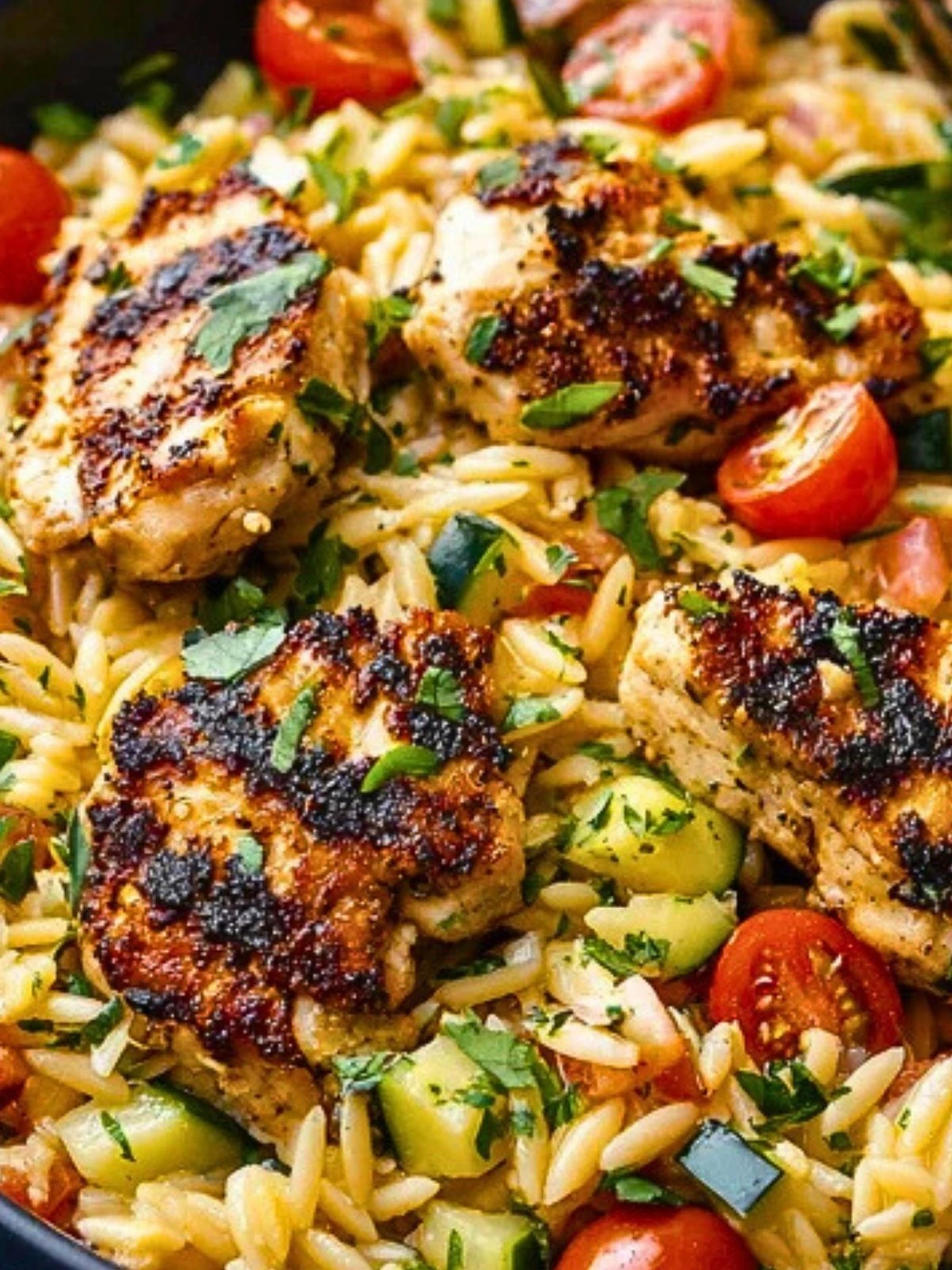 Flavorful Mediterranean Chicken Orzo (1)