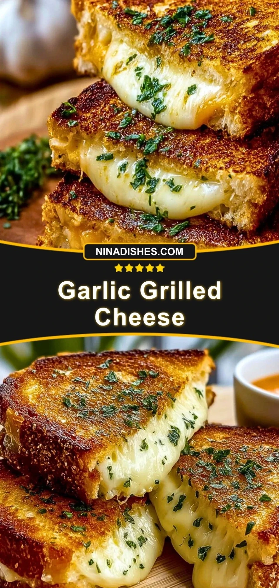 Garlic Grilled Cheese (3)