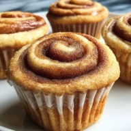 Gluten Free Dairy Free Cinnamon Roll Muffins