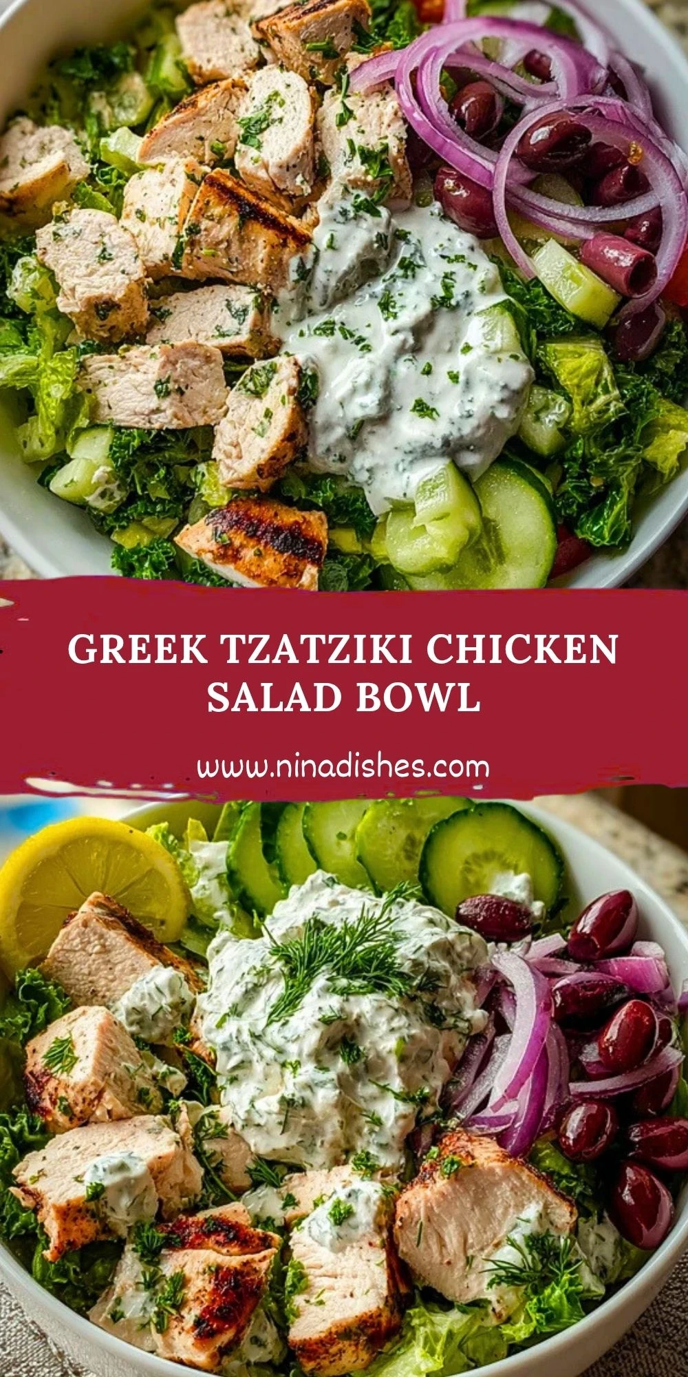 Greek Tzatziki Chicken Salad Bowl (2)