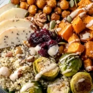 Harvest Quinoa Bowl with Creamy Tahini Dressing