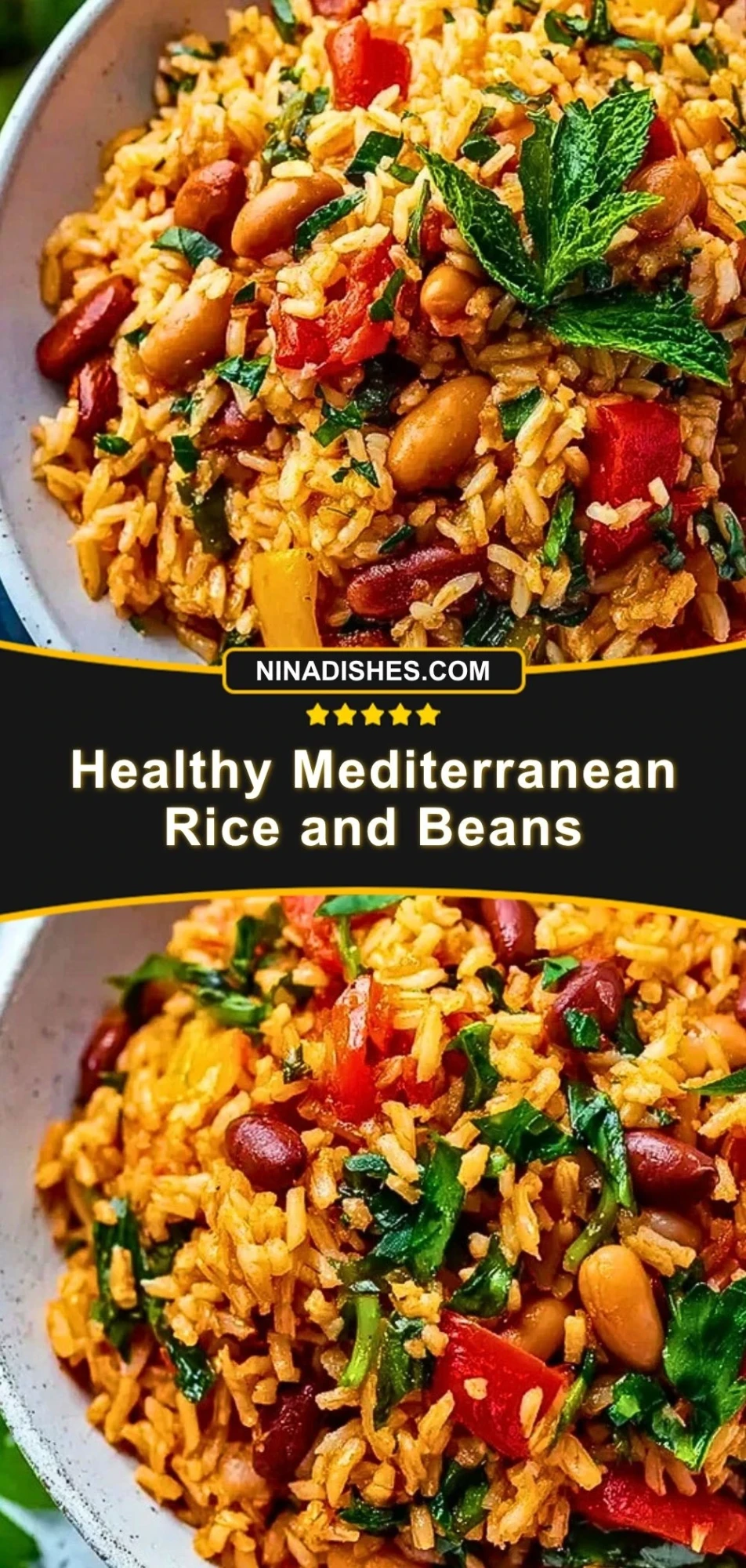 Healthy Mediterranean Rice and Beans (3)