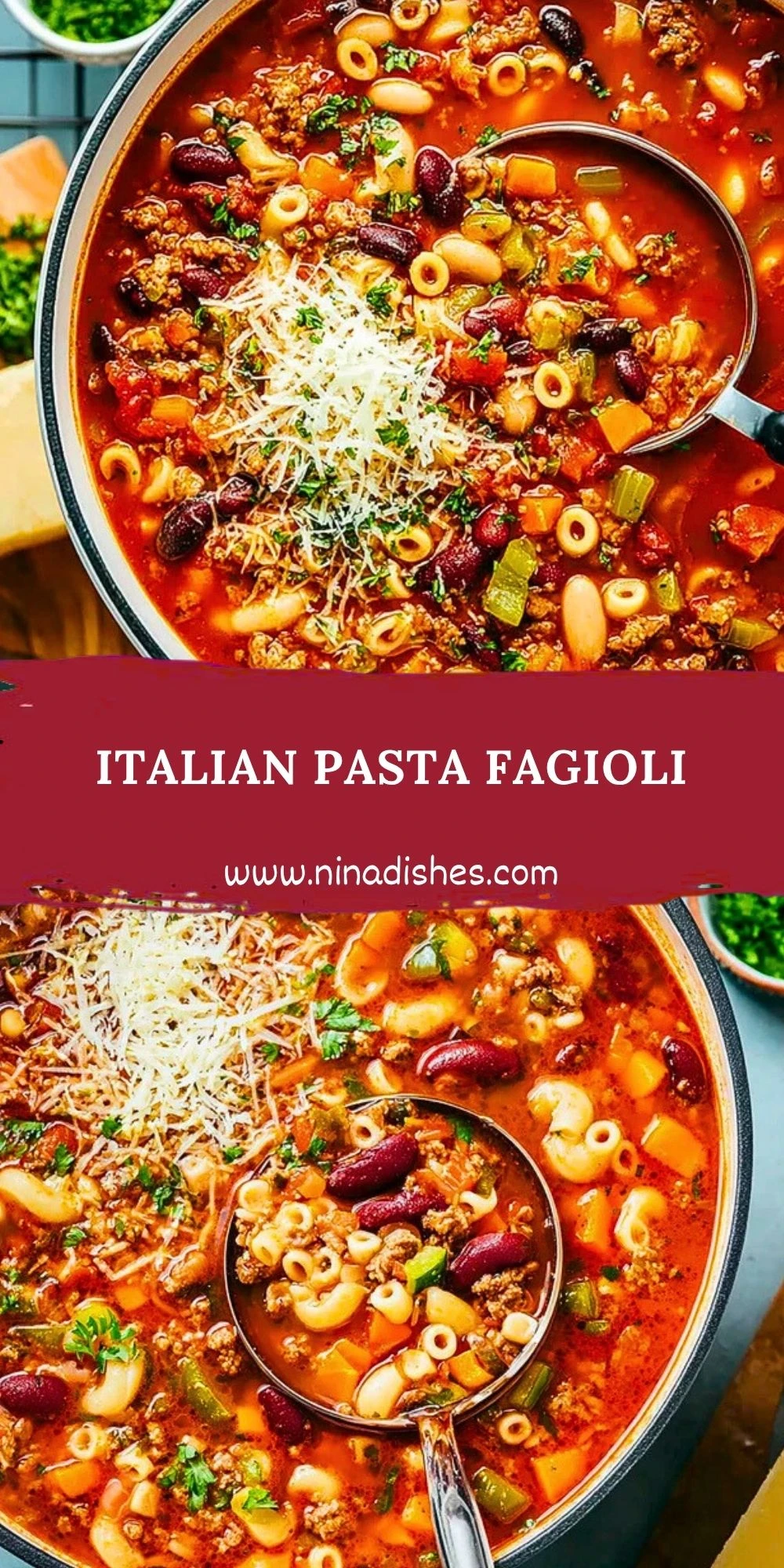 Italian Pasta Fagioli Pin 1
