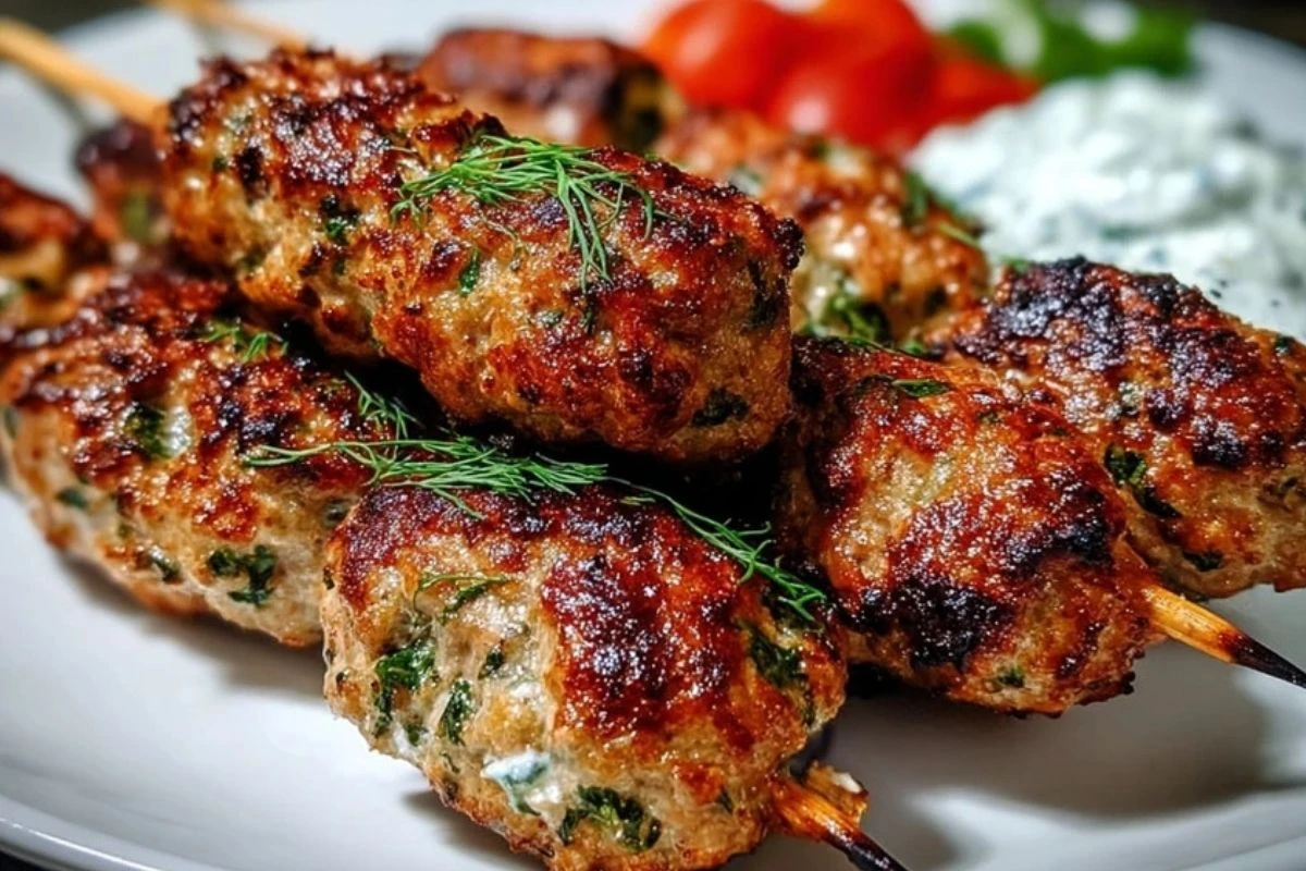 Juicy Grilled Turkey Kofta Skewers