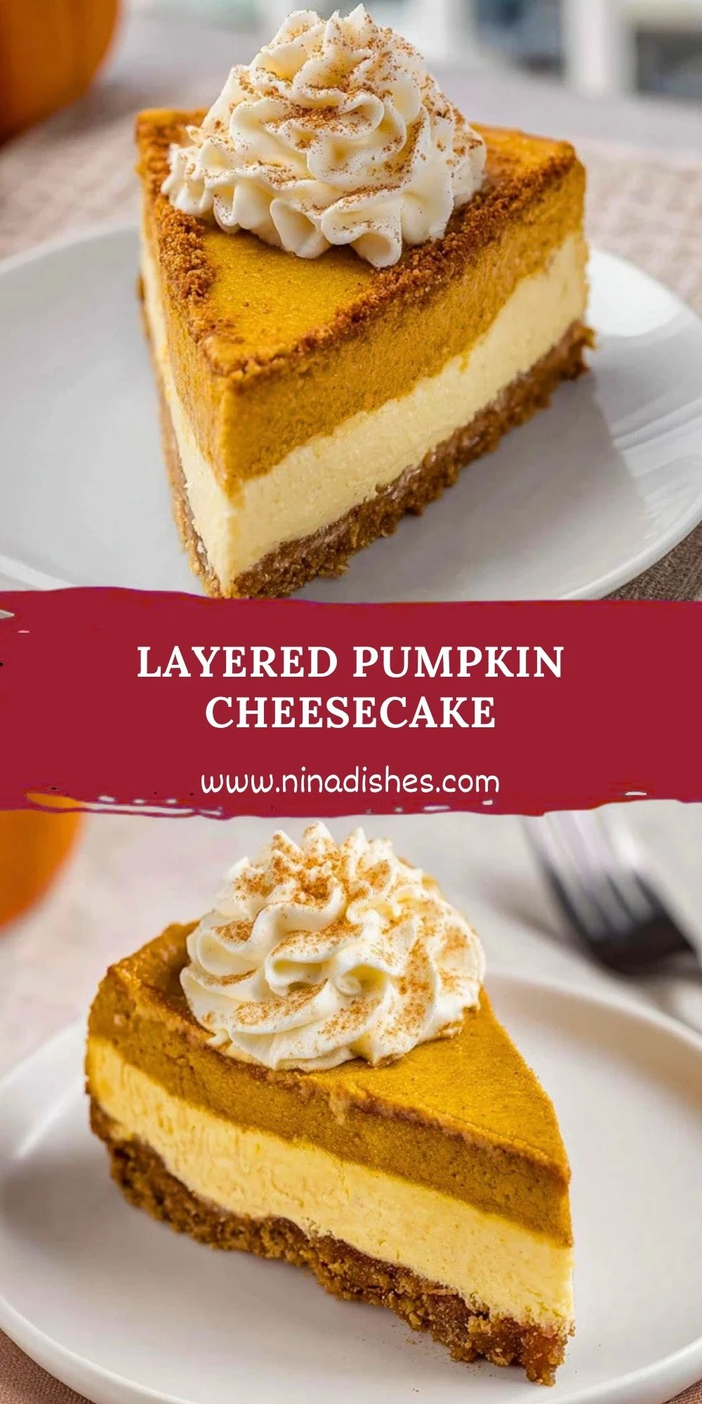 Layered Pumpkin Cheesecake Pin 1