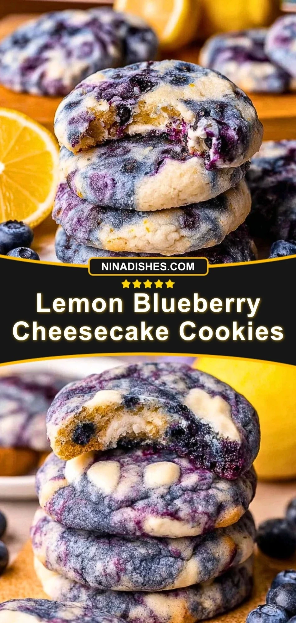 Lemon Blueberry Cheesecake Cookies (3)