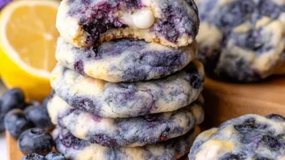 Lemon Blueberry Cheesecake Cookies