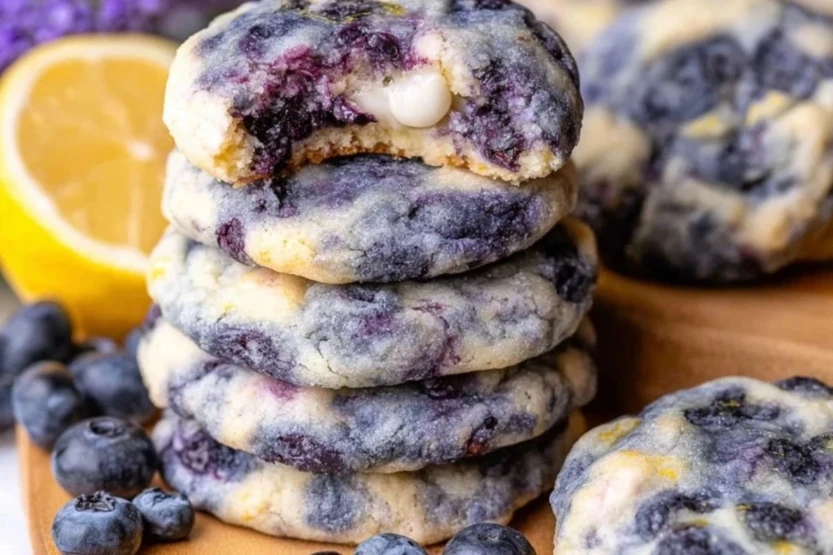 Lemon Blueberry Cheesecake Cookies