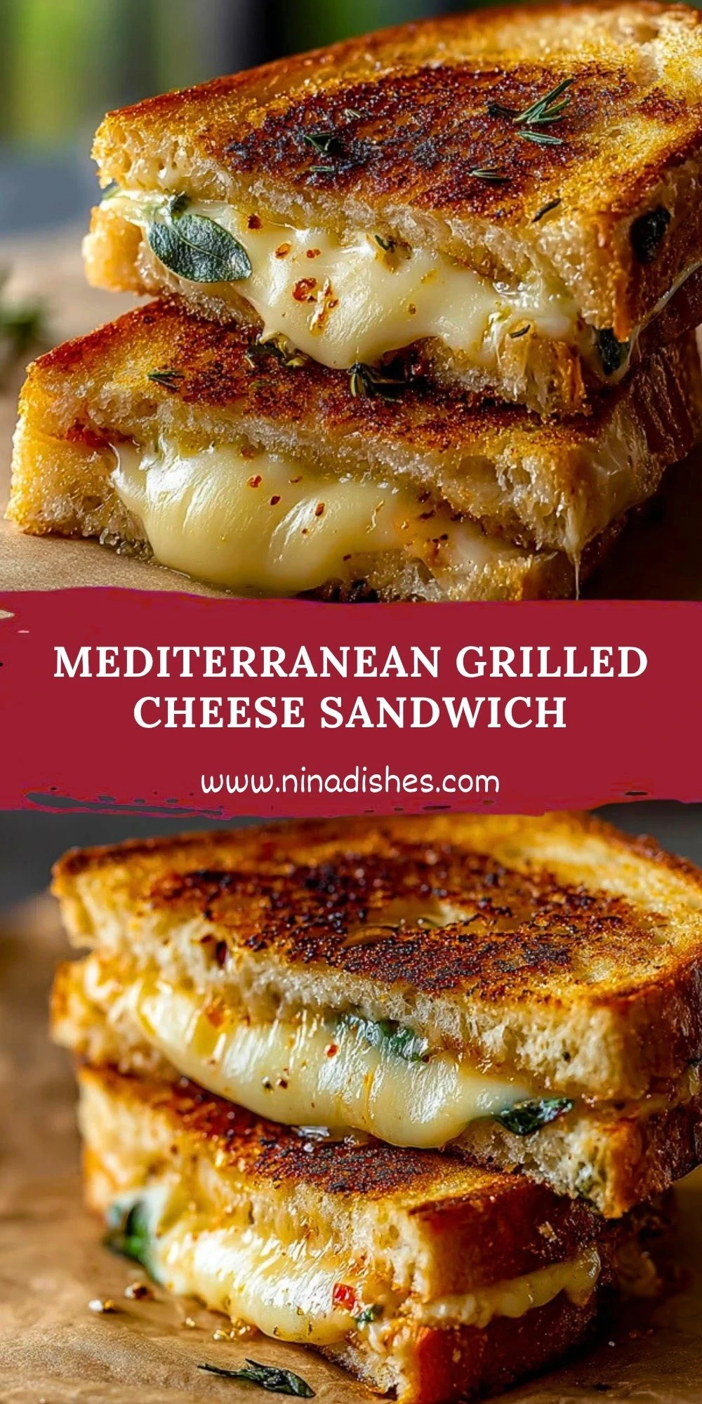 Mediterranean Grilled Cheese Sandwich (2)