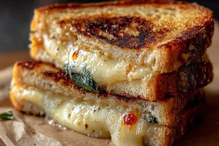 Mediterranean Grilled Cheese Sandwich