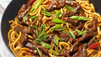 Mongolian Beef Noodles