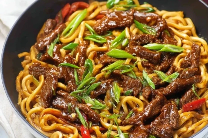 Mongolian Beef Noodles