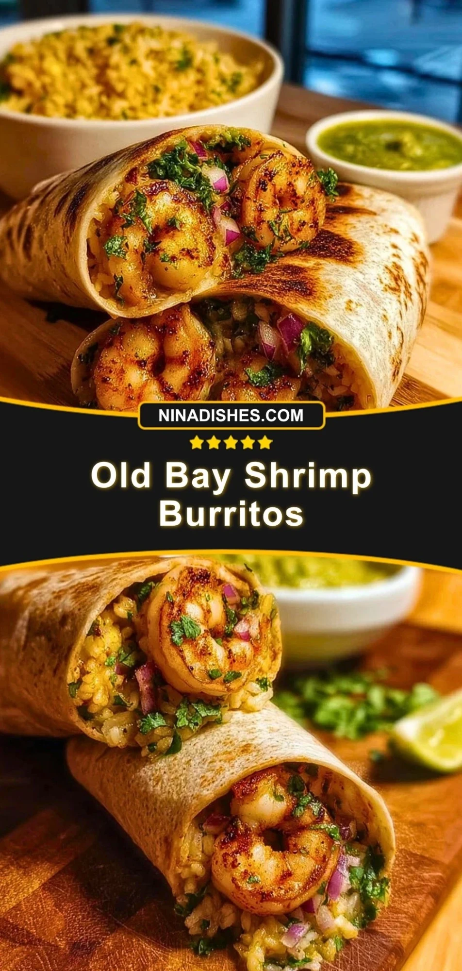 Old Bay Shrimp Burritos (3)