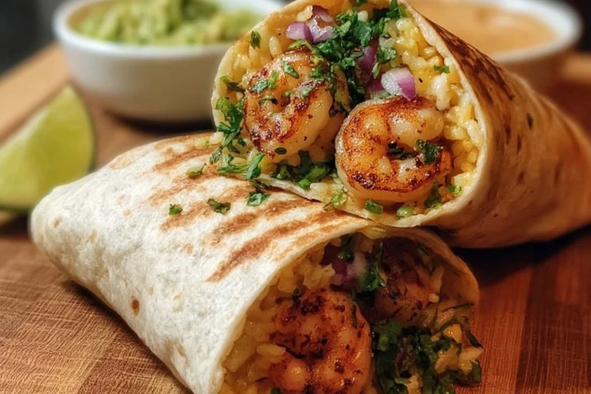 Old Bay Shrimp Burritos