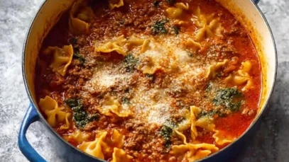 One Pot Lasagna Soup 1