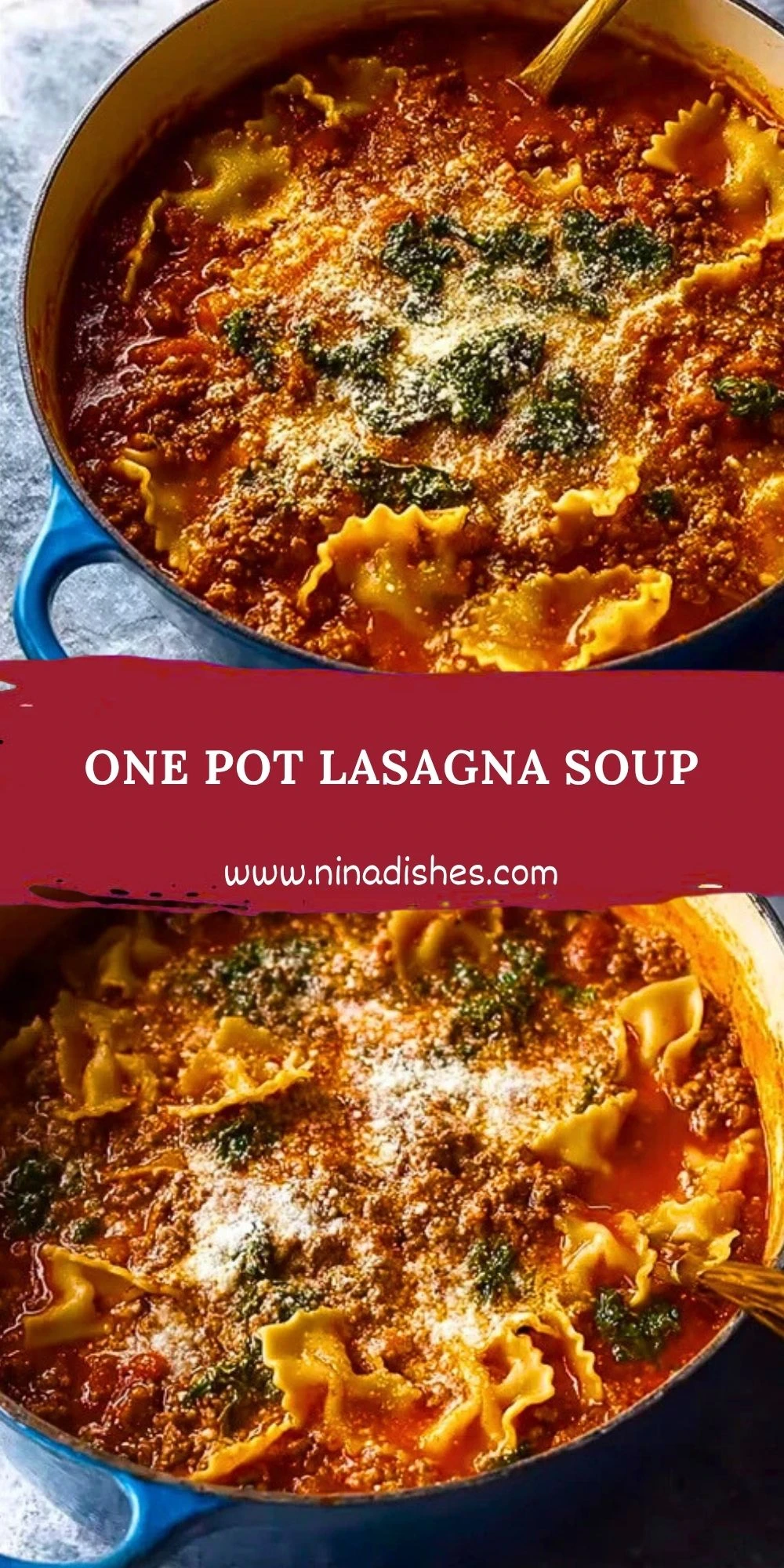 _One Pot Lasagna Soup Pin 1