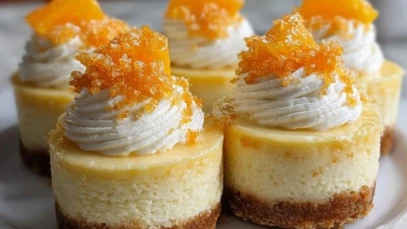 Orange Creamsicle Mini Cheesecakes