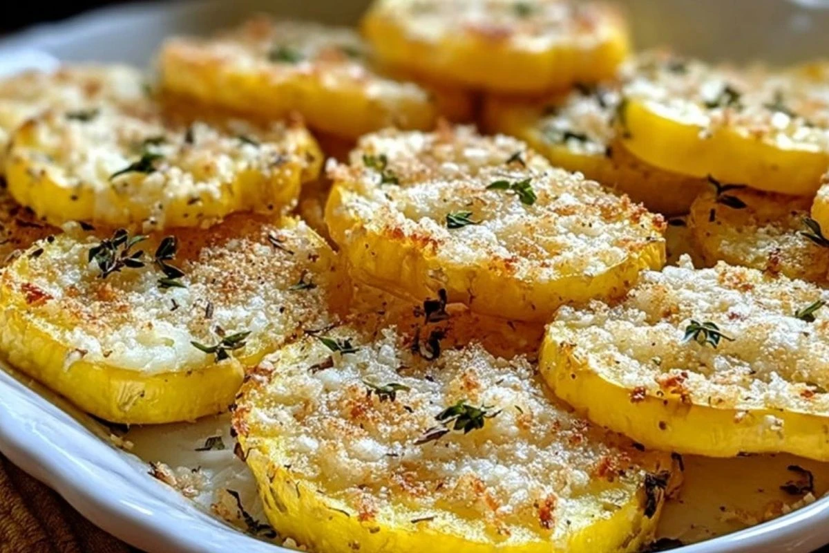 Parmesan Baked Yellow Squash