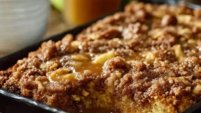 Pecan Apple Crisp Coffee Cake