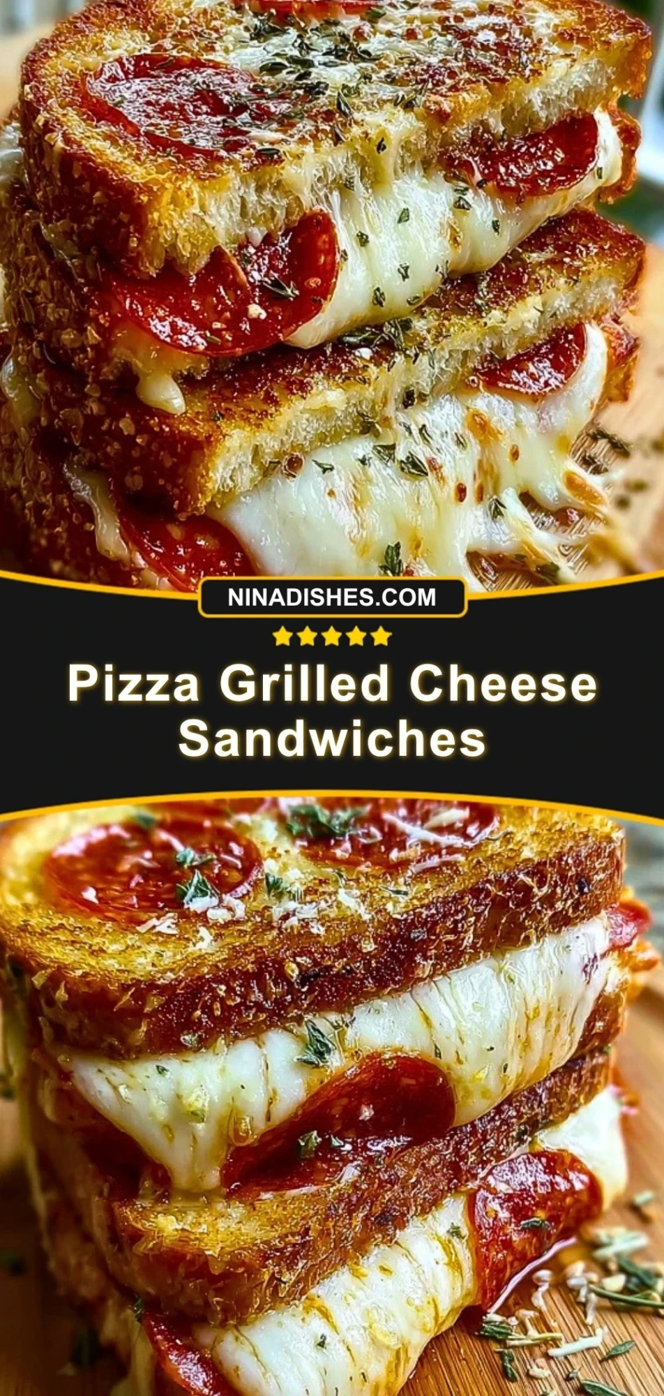 Pizza Grilled Cheese Sandwiches (2)