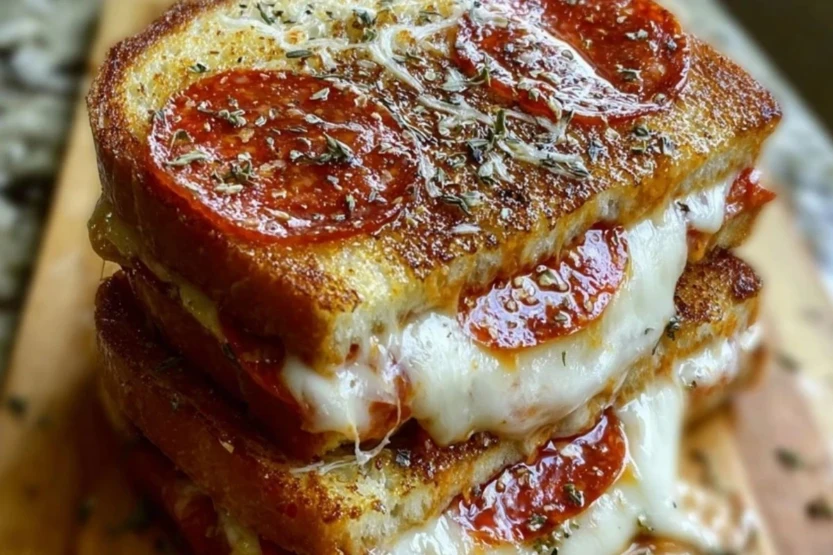 Pizza Grilled Cheese Sandwiches