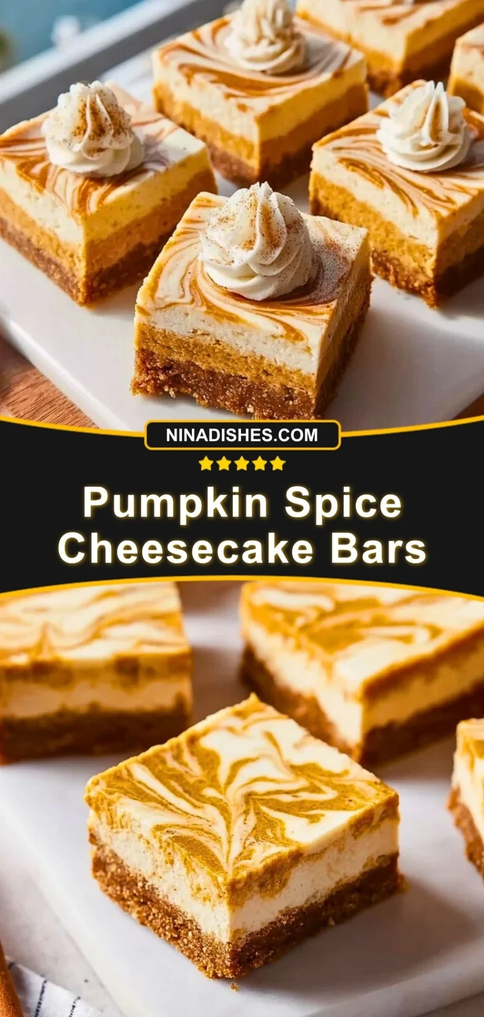 Pumpkin Spice Cheesecake Bars (3)