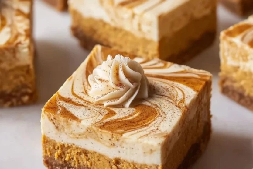 Pumpkin Spice Cheesecake Bars
