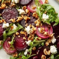 Roasted Beet and Arugula Salad