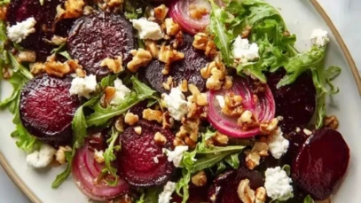 Roasted Beet and Arugula Salad