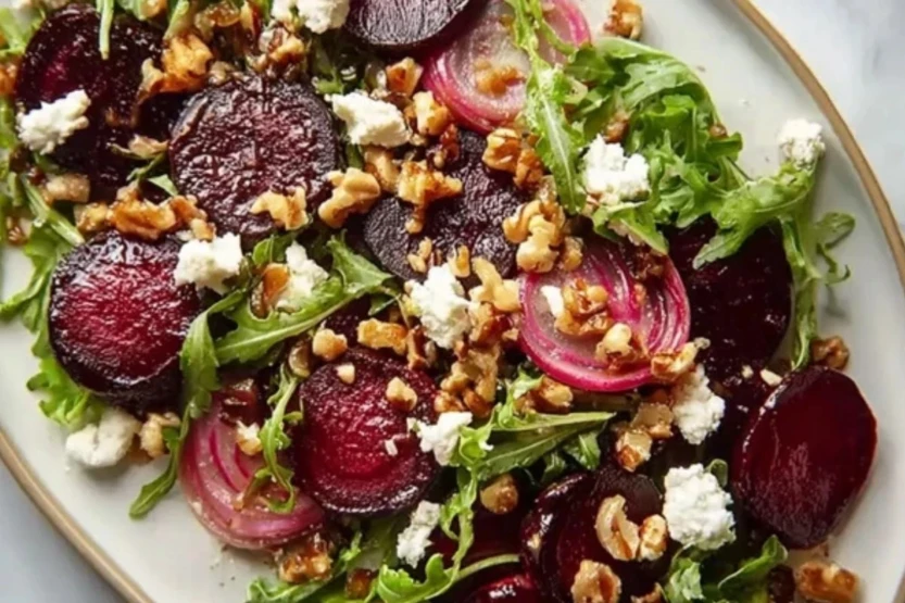Roasted Beet and Arugula Salad