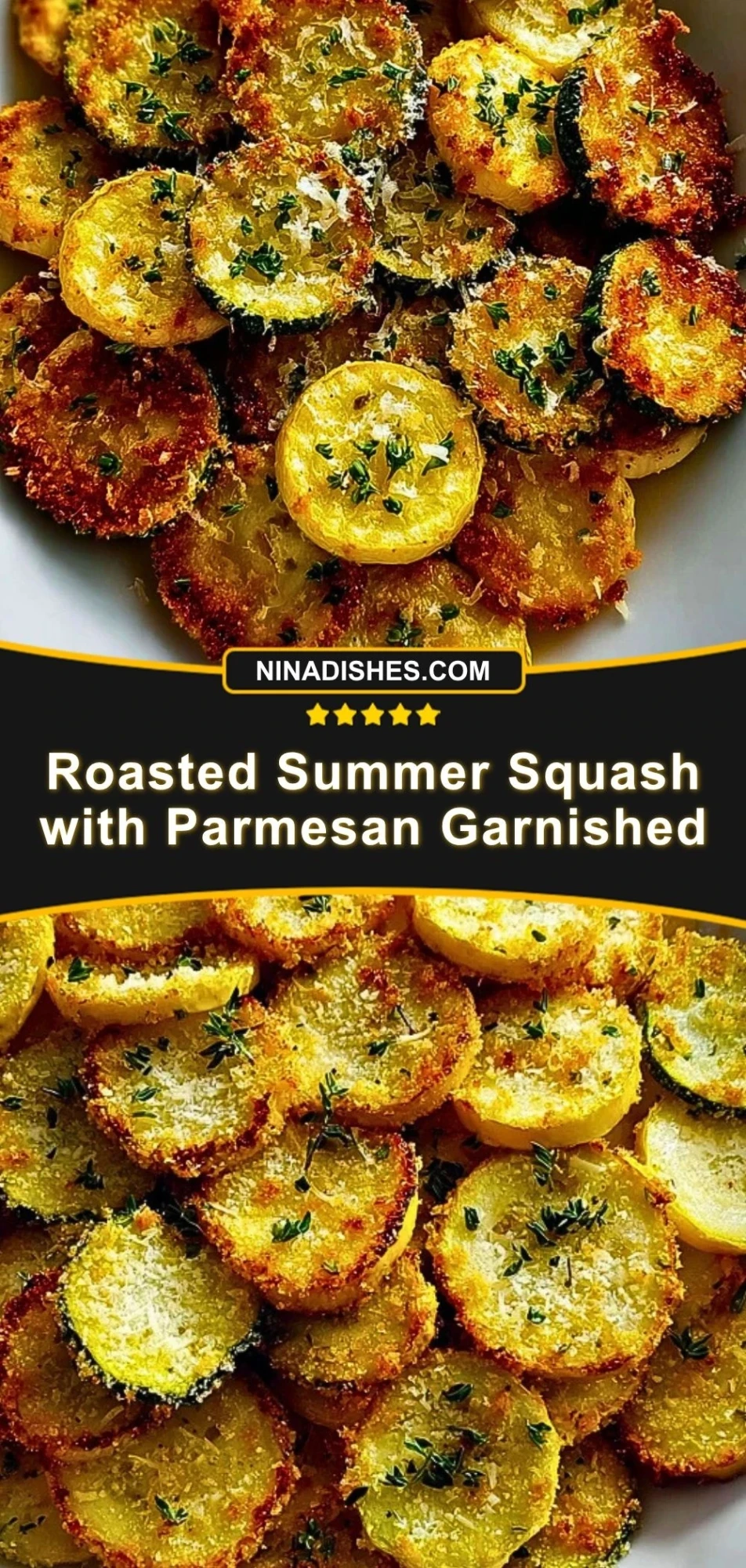 Roasted Summer Squash with Parmesan Garnished (3)