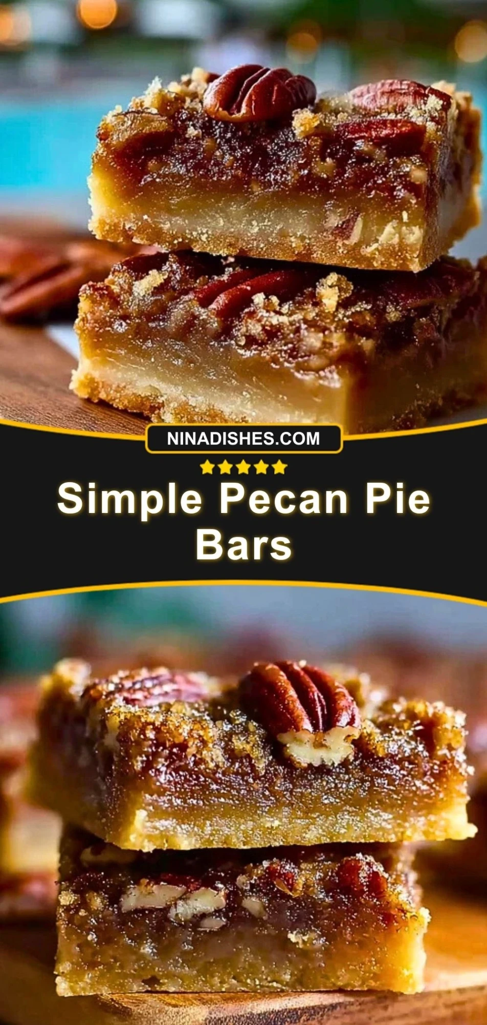Simple Pecan Pie Bars (3)