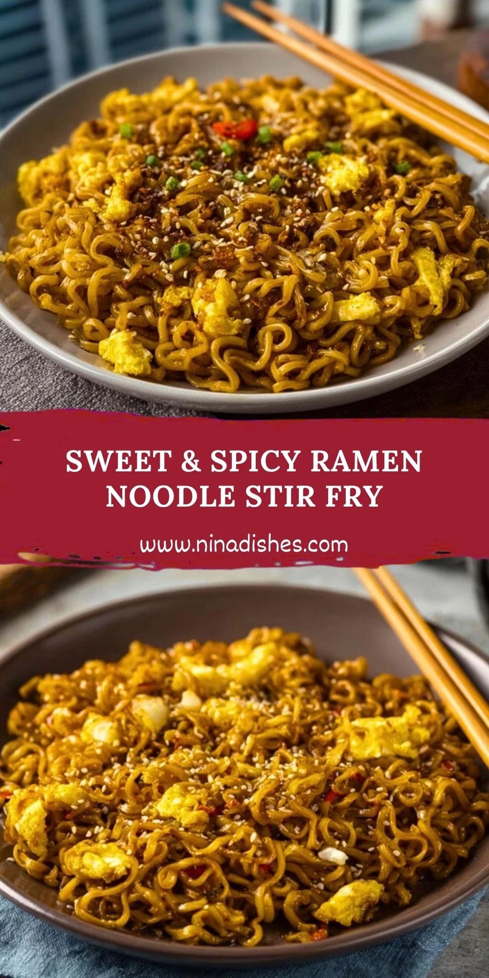 Sweet & Spicy Ramen Noodle Stir Fry (2)
