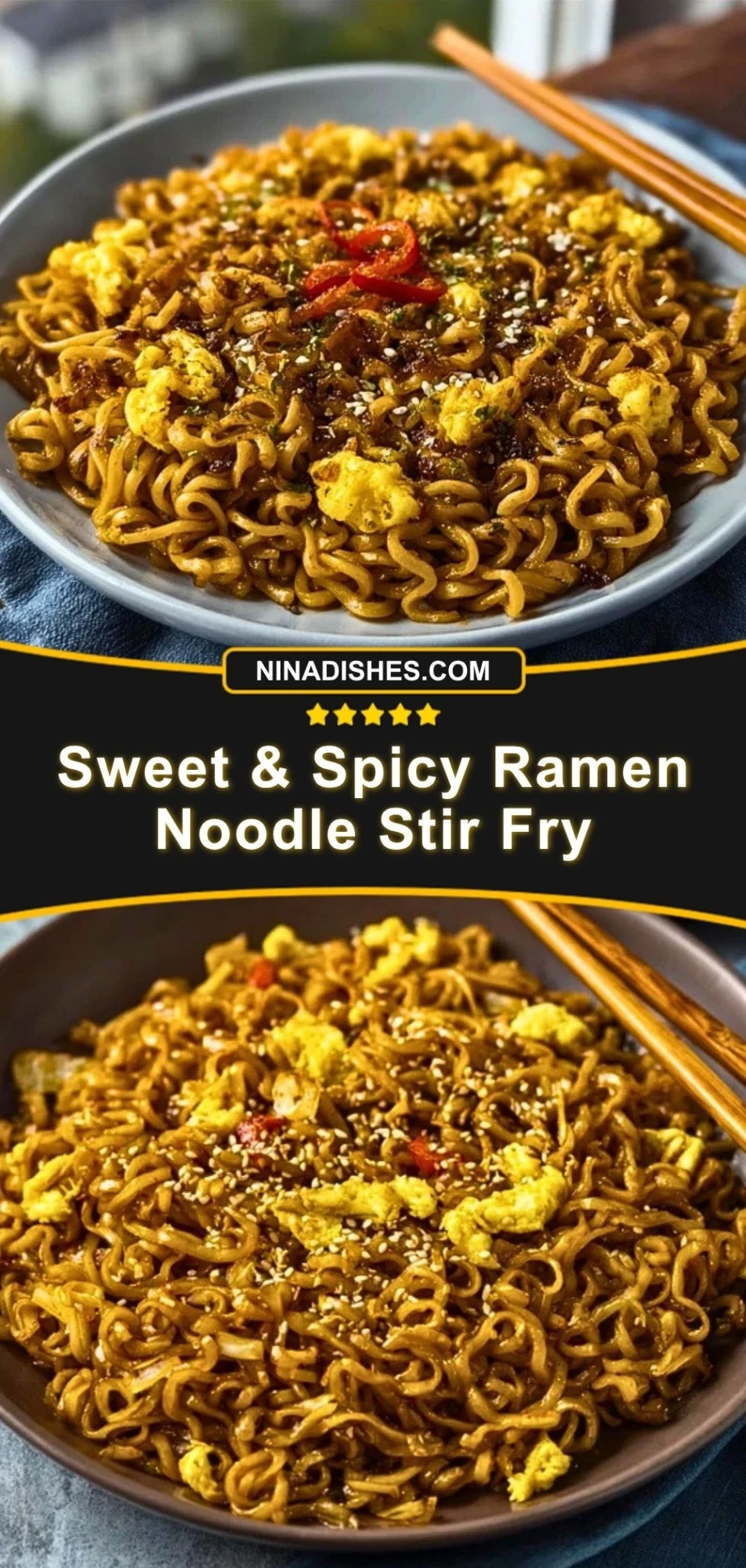 Sweet & Spicy Ramen Noodle Stir Fry (3)
