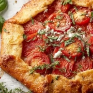 Tomato Basil Galette with Goat Cheese